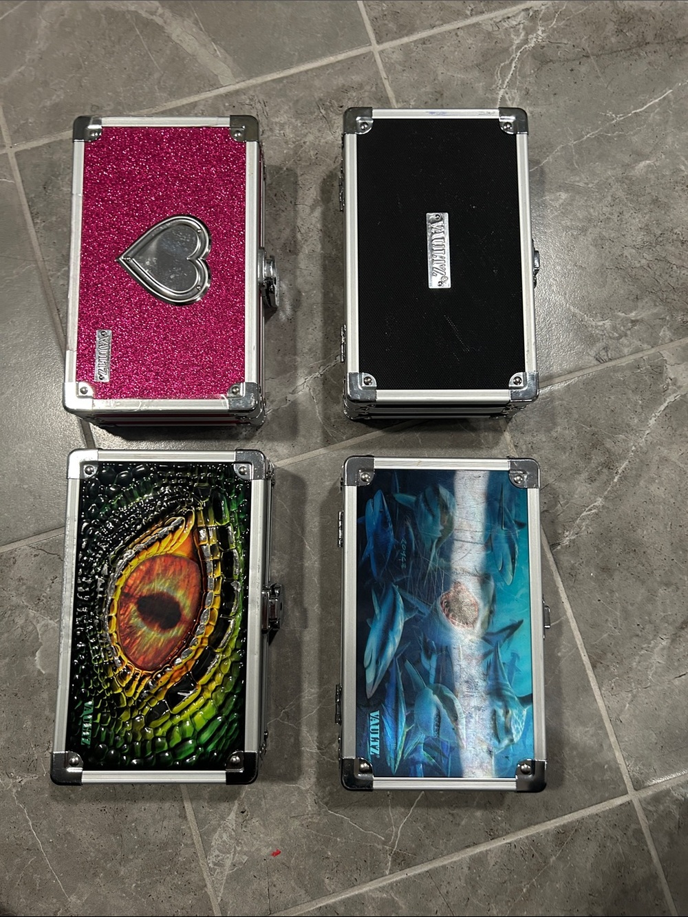 Vaultz pencil boxes (all 4)